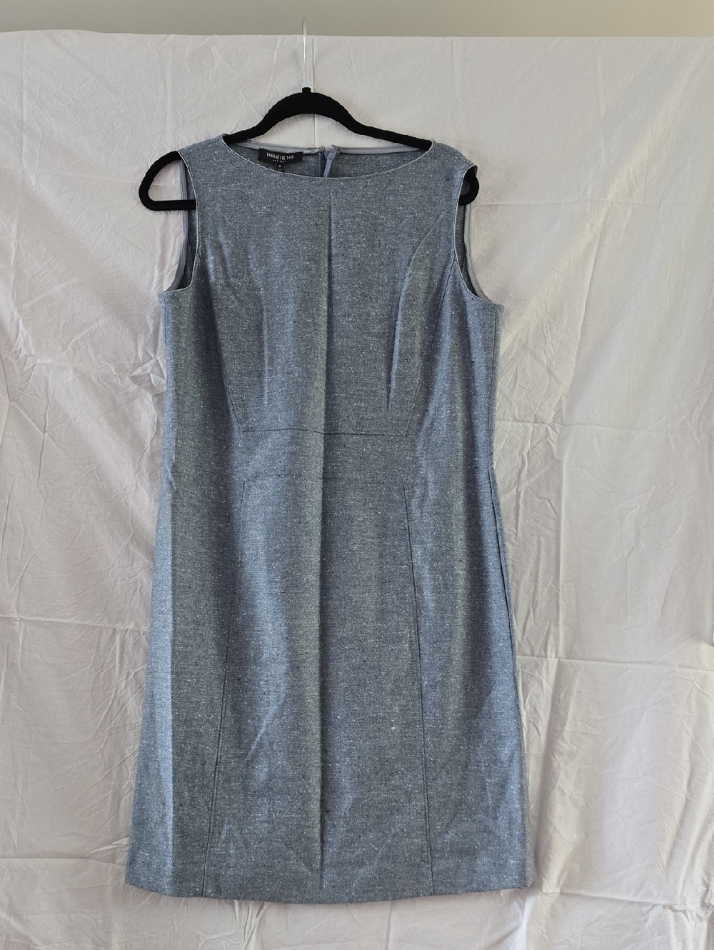 Lafayette 148 New York Sleek Blue-Gray Sheath Dress